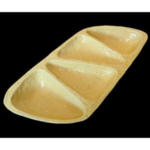 Casa Mia Fortunata Adriano Tolomei Italy Yellow Ceramic Serving Platter Tray